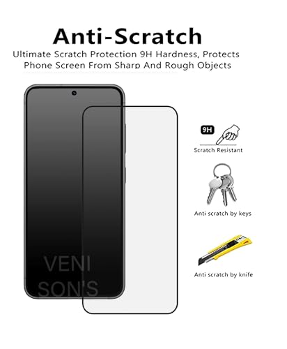 Image of VENI SON'S Scratch And Tear Resistant, Crystal Clear Edge to Edge Tempered Glass Screen Protector Guard Compatible With Oneplus 15