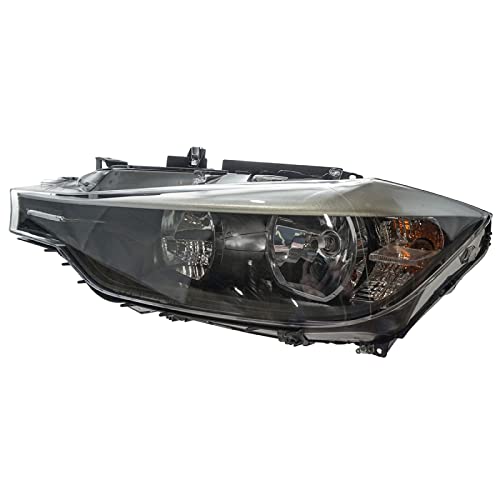 Image of TRQ Driver Side Headlight Assembly Halogen Compatible with 2013-2015 BMW 320i 2012-2015 328i 335i 2013-2014 ActiveHybrid 3 BM2502169