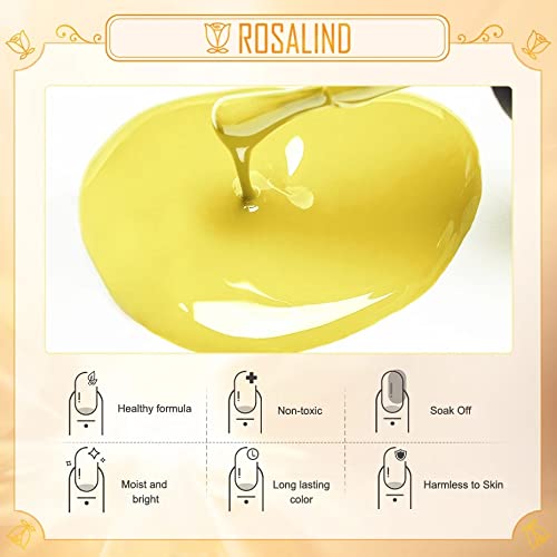 Image of ROSALIND UV Gel Polish Soak Off 6ML Nailpolish Pure Color Nail Gel Bright For Nail Polish Art Design Need LED /UV Lamp to Cure (PX034)