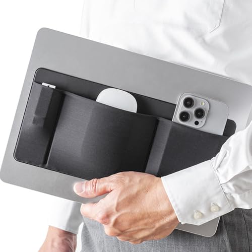 Support de souris pour ordinateur portable doté de 3 poches extensibles