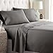 Danjor Linens 4 Piece Hotel Luxury Soft 1800 Series Premium Bed Sheets Set, Deep Pockets, Hypoallergenic, Wrinkle & Fade Resistant Bedding Set(Twin, Gray)