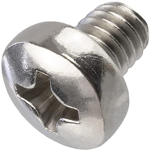 AERZETIX - C59764 - Juego de 20 tornillos de metal con cabeza cilíndrica M4x5mm con huella PH2 - perno de montaje - DIN 7985 - en acero inoxidable A2 - color plata