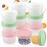 Lot Avantageux : Chaque contenant a une capacité de 120 ml et un format compact, idéal pour conserver de petites quantités d'aliments. Un lot de 18 pièces en 3 couleurs (6 de chaque couleur) permet une organisation et une combinaison faciles.