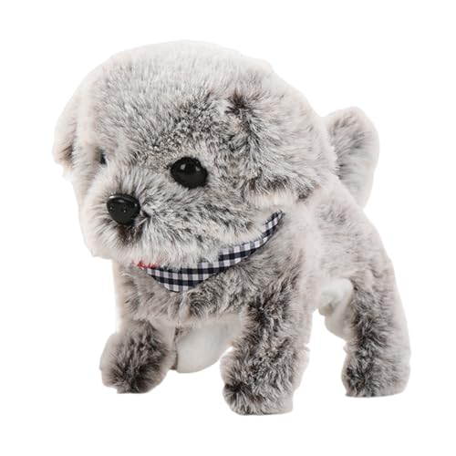 Juguete Para Cachorros Peluche Que Camina Ladrando - Perro Eléctrico Interactivo Con Movimiento Sonido Realistas Niños | Suave, Tierno Seguro Niños A Partir 3 Años | Regalo Ideal De Cumpleaños,