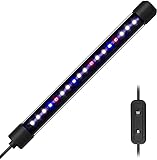 iluminacion para acuario plantado 60 litros Los 2 modos se pueden controlar por separado con el botón W/B, esta luz puede ser compatible con NICREW Single Channel Basic Timer