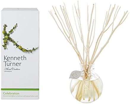 Kenneth Turner Celebration Scented Reed Diffuser in Bud vase with Natural Rattan Reeds