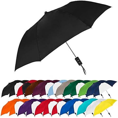 The Spectrum Popular Style 42" Automatic Open Compact Travel Umbrella for Rain, Wind & Sun, Sturdy Lightweight Small Portable Stick Umbrella for Men and Women