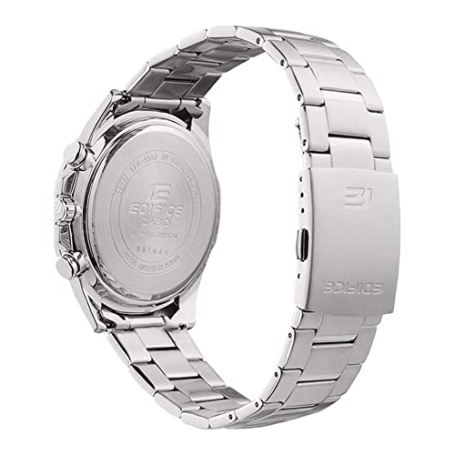 Casio Orologio Quarzo Uomo, Misura Cassa 47.00Mm Con Quadrante Blu Analogico E Cinturino Argento In Cinturino In Metallo EFR-S567D-2AVUEF - 2