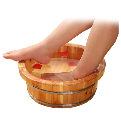 TINA DE PIES DE MADERA 16" PARA SPA Y RELAJACIÓN
