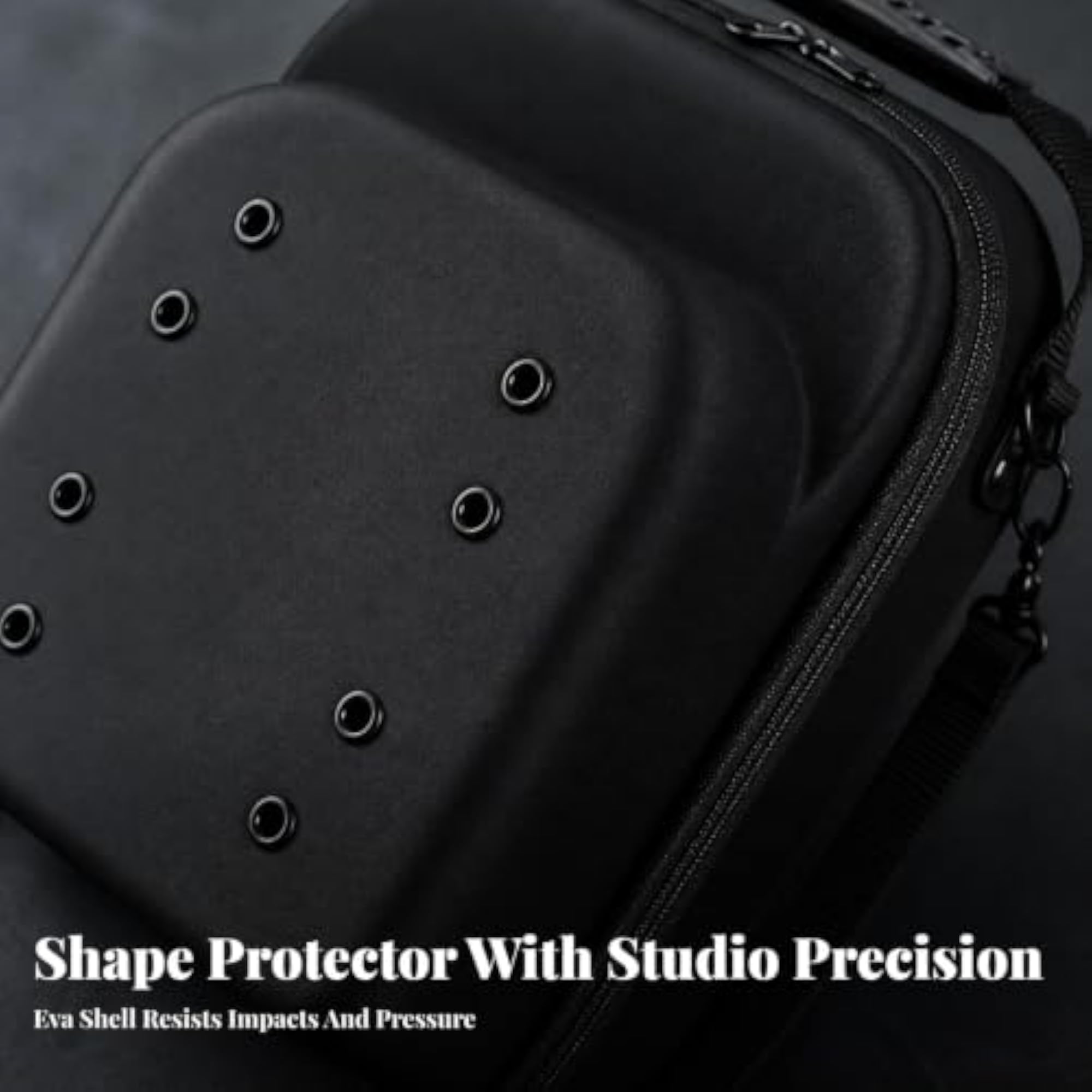 Crush-Resistant Cap Storage Case for 6 Hats, Camo Design