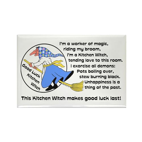 CafePress Norwegian Good Luck Kitchen Witch Magnet Rectangle Magnet, 3