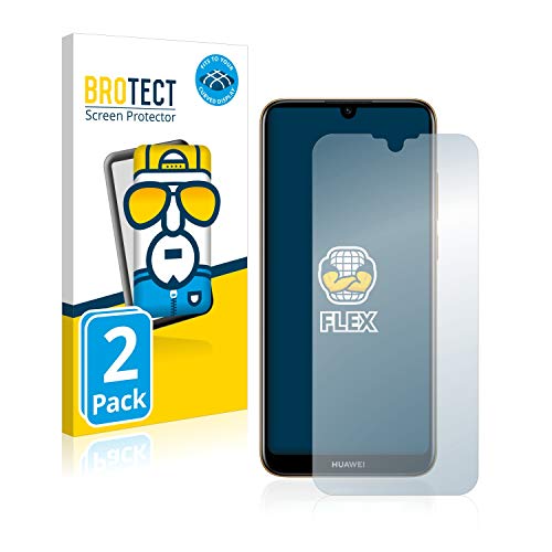 brotect Pellicola Copertura Completa per Huawei Y6 2019 / Y6 Pro 2019 2 Pezzi - Full-Cover 3D Curvo