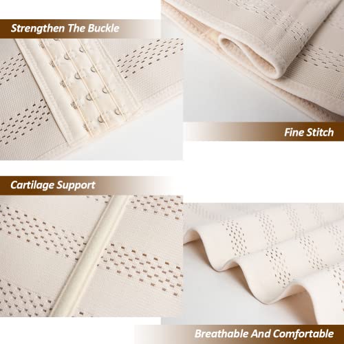 Weichens B085H8ZSBJ_CA NARF Waist Trainer Corsets For Women Underbust Sport Trimmer Belts Cincher Hourglass Body Shaper Girdle Black thumb #2