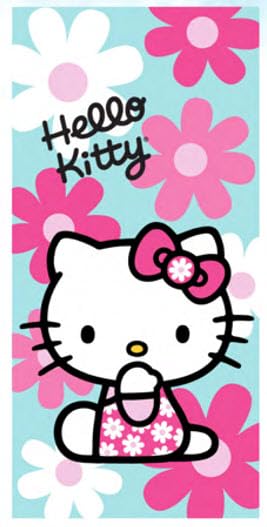 Jay Franco Hello Kitty Beach Towel - Coming up Daisies - 27x54