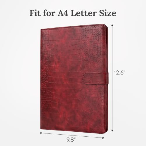 Image of Clipboard Folder Padfolio, Mymazn Writing Portfolio Faux Leather Clipboards with Cover for Legal Pad Holder Letter Size A4 8.5 x 12 for Business Conference Notepad Clip Boards