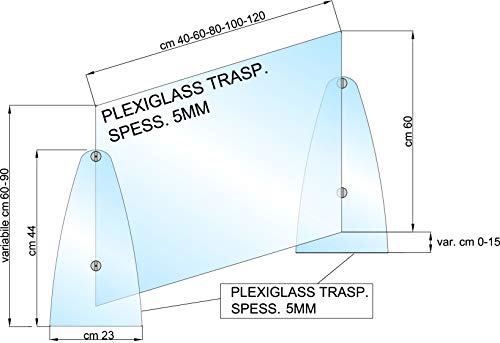 Barriera parafiato PLUS-L parete parasputi in