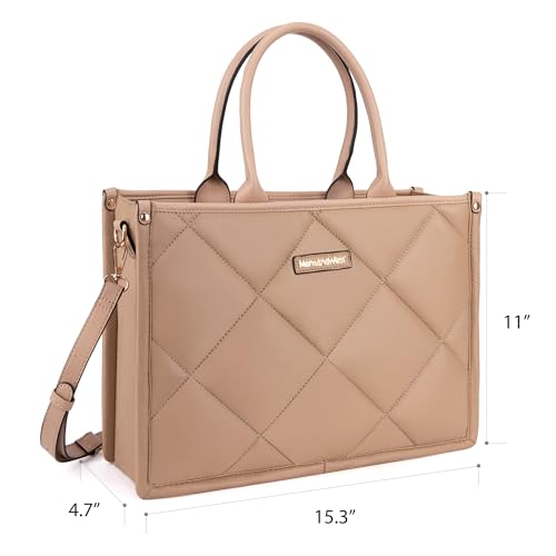 Montana West Large Puffy Tote Bag for Women Quilted Handbag Ladies Satchel - Image 5