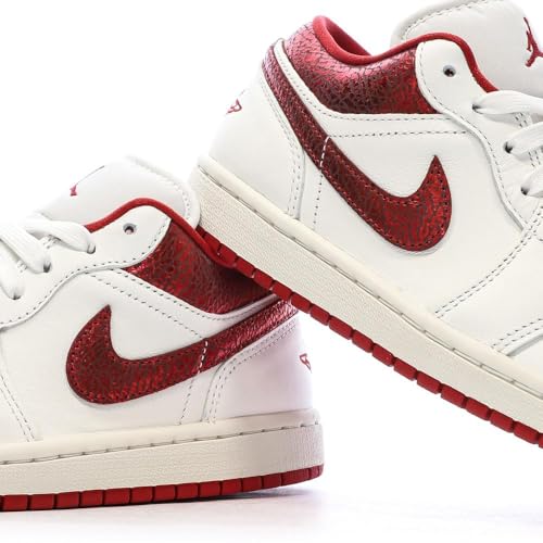 Image of Air Jordan 1 Low SE Women's Shoes (Sail /Team Red /Varsity Red)