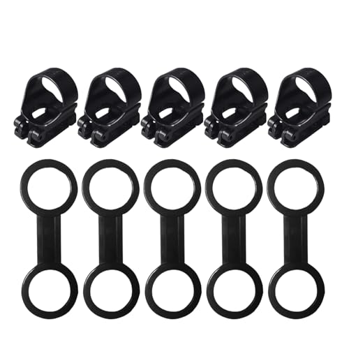 MUSISALY 5 Juegos Soportes de Silicona para Tubo de Snorkel Clips Resistentes para Sujetar de Buceo y Snorkel Accesorios Ajustables para Equipo de Buceo