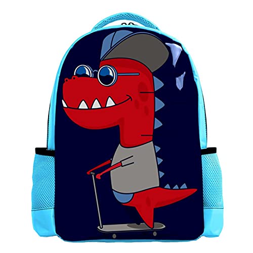 Sac d'école cool dinosaure avec bretelles confortables et dos respirant pour garçon