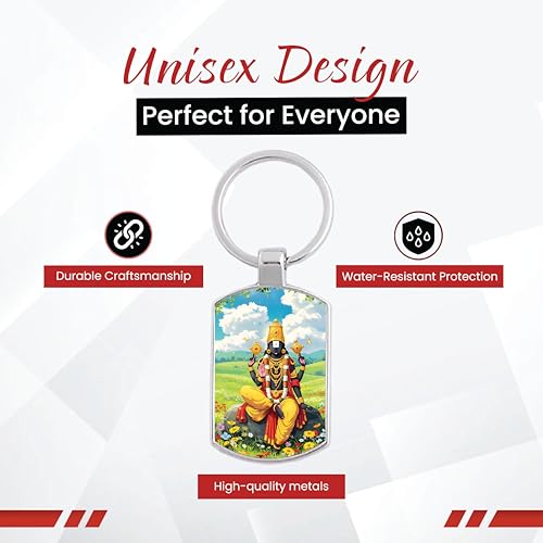 Image of Stylish Metal Keychains with Permanent Glossy Print - Inspirational Quotes & Spiritual Designs - Perfect Key chains for loved ones, Personal Use, Gifts & Return Gifts