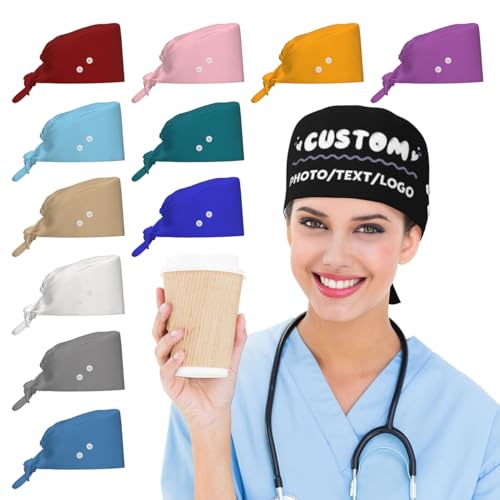 Gorros quirúrgicos personalizados ajustables miniatura 1