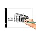 HJRUIUA 5mm Ultre-Mince A4 LED Table À Dessin/Tablette Lumineuse/LED Copy Light Box avec 3 Niveaux de Luminosité Réglables avec Câble USB pour Dessiner