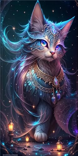 Broderie Diamant Chat 5D : Activité Relaxation et Loisir Créatif