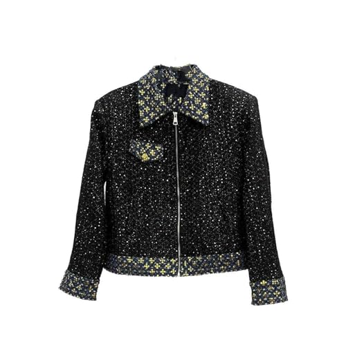 Veste denim à paillettes homme pour illuminer vos soirées streetwear et performances de danse