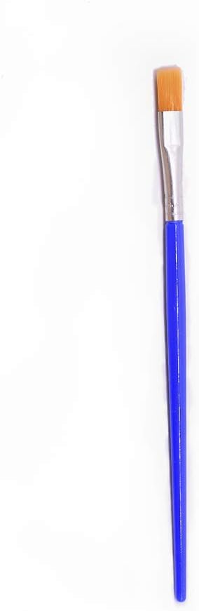 Children's Art Paintbrushes, Little Painting Brushes with 13.5cm,Art Painting for Children, Small Brushes for School and Kids Blue (50 Pieces 13.5cm Flat Tips) : Toys & Games