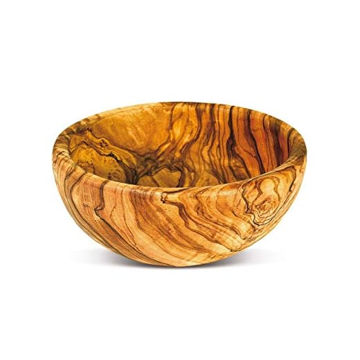 Olive Wood Bowl by Arte Legno Spello | Hand Crafted 100% Olive Wood Bowl Perfect for Appetizers, Olives, Dips and More! 4 inch Serving Bowl | Made in Italy