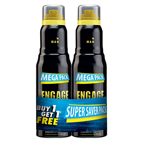 Engage Urge Deodorant For Men, Citrus and Woody, Skin Friendly, 220 ml each (Pack of 2)
