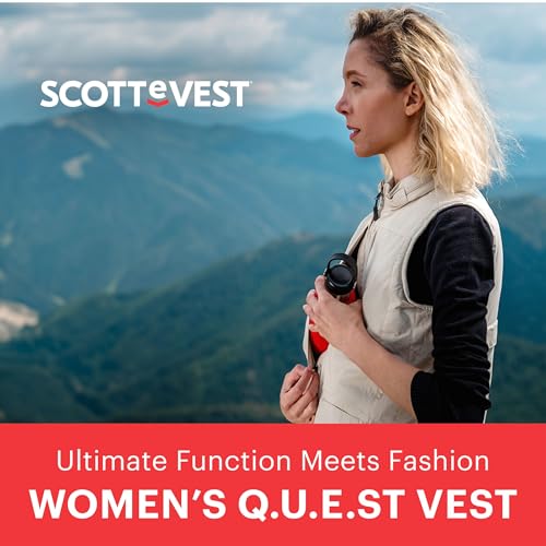 SCOTTeVEST Q.U.E.S.T Vest for Women - 42 Hidden Pockets - Water Repellent for Travel & More4