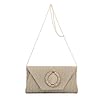 BWBIKE Women's Raffia Woven Clutch Purse – Elegante Umhängetasche aus Stroh für Sommer, Strand, Hochzeiten und formelle Partys, Envelope Handtasche mit abnehmbarem Kettenriemen, Khaki #1