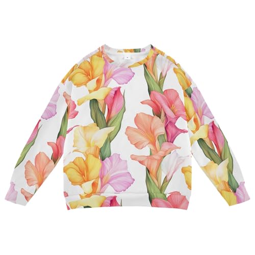 JUNZAN Cartoon Canna White Little Kids Sweatshirts Hoodies Long Sleeve Hoodie for Boys Camping 4T