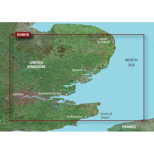 Garmin VEU461S Thames Estuary naviguer en sécurité dans la Tamise