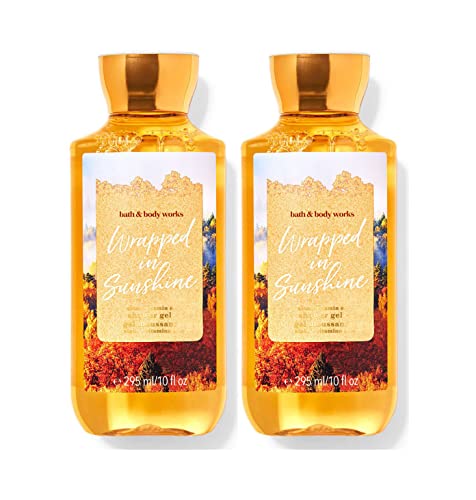 Bath & Body Works and Wrapped In Sunshine Shower Gel Gift Sets 10 Oz 2 Pack (Wrapped In Sunshine)