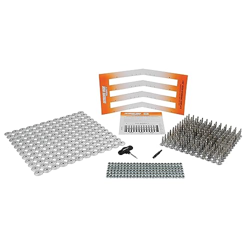 Extreme Max 5001.5514 144-Stud Track Pack with Round Backers - 1.00" Stud Length
