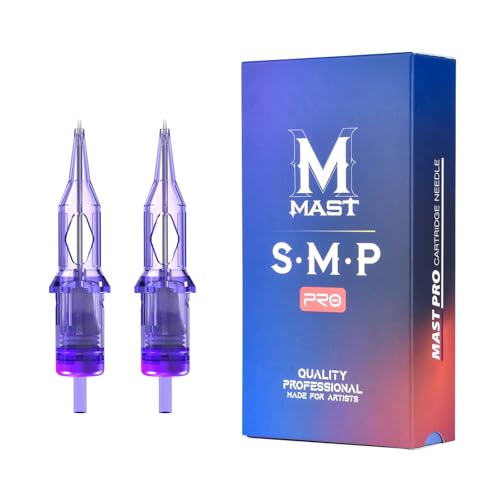 Mast Pro Smp Professional Cartridges Tattoo Needles 1 Round Liner 0.25MM Needles for Permanent Makeup Hair Scalp 0801RL