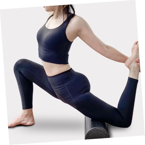 Rodillo semicircular de alta densidad para yoga, relajación muscular y entrenamiento del equilibrio, columna de masaje ligera de espuma para fisioterapia y ejercicio, herramienta portátil de fitness miniatura 5