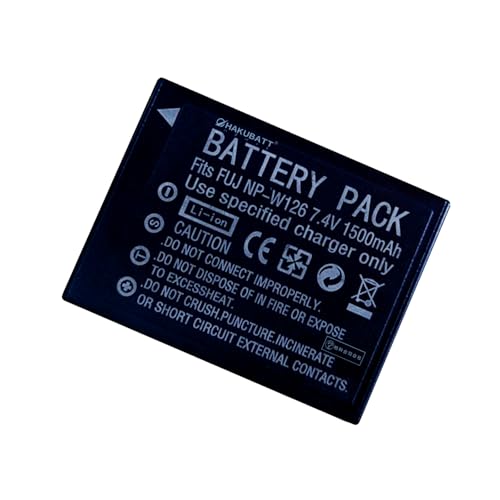 �uHAKUBATT�v FUJIFILM�Ή�NP-W126�ANP-W126S �A X-S10�AX-T2�AX-T3�AX-T10�AX-T20�AX-T30�AX-T30 II�AX-T100�AX-T200�AX100F�AX100V �y7.2V 1800mAh�z�����o�b�e