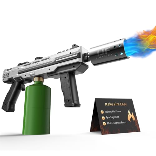 IJF Propane Torch Gun Adjustable Flame Blow Torch for Cooking and BBQ