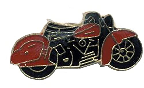 Red & Black Motorcycle Bike Motorcycle Hat Cap Lapel Pin HP1617