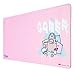 Tapis de souris XXL de la collection officielle Pusheen Rose - Tapis de souris antidérapant avec base en caoutchouc - 80 x 35 cm