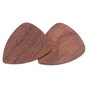 Generic 2 Stuks Houten Gitaar Pick Handgemaakte Gitaar Plectrums Exotische Sampler Plectrums Houder Voor Soorten Gitaren…