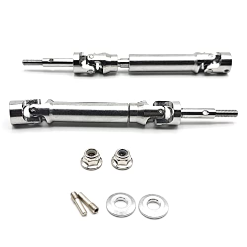 Heavy Duty Steel Rear Drive Shaft CVD for Traxxas Slash 2wd Upgrades and 1/10 Traxxas Stampede 2wd/Rustler 2wd/Hoss 2wd/F-150 Raptor 2wd RC Car(2Pcs)