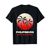 Philipsburg Sint Maarten レトロサンセットウェア Tシャツ