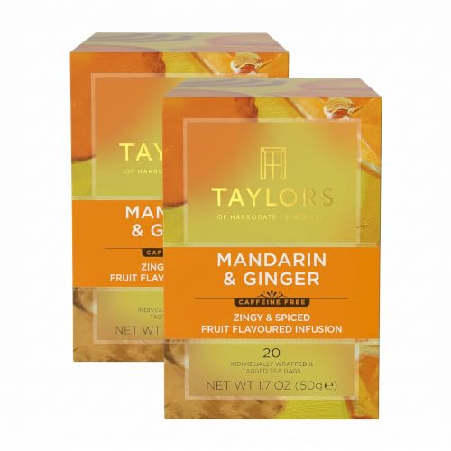 Taylors of Harrogate Mandarin &amp; Ginger Infusion, 20 Teabags (Pack of 2)