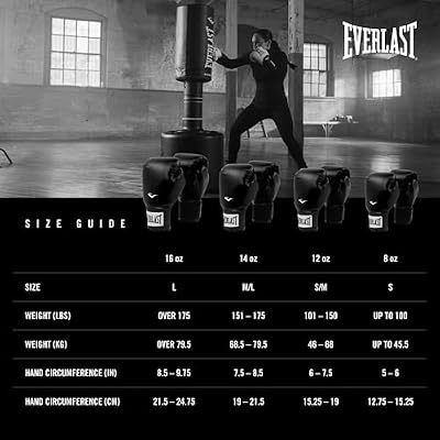 Everlast Prostyle 2 Boxing Gloves, Entry Level Training Gloves for Men and Women, Secure Fit Hook and Loop Closure & Ventilation, Heavy Bag & Speedbag Training