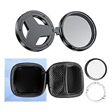 Polarisationsfilter, 5.8x5.8x2cm CPL Filter, Polfilter, Smartphone Filter Linsen Set 52mm, Hochauflösender Filterlinse-Adapter, Drehbares Kamera Zubehör Für Portrait, Reise, Architektur